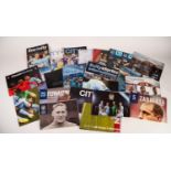 MANCHESTER CITY MEMORABILIA to include;  POSTERS FROM PROGRAMMES,  Season Reviews, Programmes,