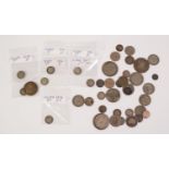 SELECTION OF EDWARD VII AND GEORGE V SILVER COINAGE, including three half crowns, three florins,