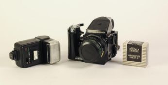 ZENZA BRONICA ETRS 120 CAMERA with Zenzanon EII 1:2.8 f=75mm lens,  BOXED WAIST LEVEL FINDER-E AND A