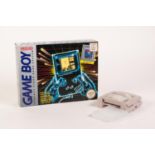 NINTENDO 'GAME BOY' BOXED COMPACT VIDEO GAME SYSTEM MODEL No. DMG-01 (1989) with 'Tetris' game