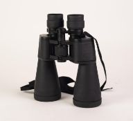 PAIR OF MODERN 'ROCKTRAIL' BINOCULARS 10. 30 x 60 zoom lenses, black rubberized protective coating