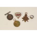 *THREE WORLD WAR I SERVICE MEDALS, awarded to 627DA L. Thornby D.H. RNR, viz 1914 - 18 War Medal,