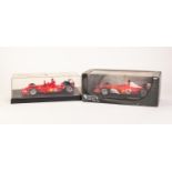 MATTELL 'HOTWHEELS' RACING 1:18 LARGE SCALE BOXED DIE CAST MODEL OF MICHAEL SCHUMACHER FERRARI