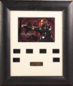 BLADE TRINITY LIMITED EDITION FILM CELLS mounted and framed together, R.C.A. FOR READERS DIGEST