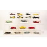 EIGHTEEN SOLIDO AGE D'OR MINT AND BOXED DIE CAST CLASSIC AND VINTAGE CARS, each in hard plastic