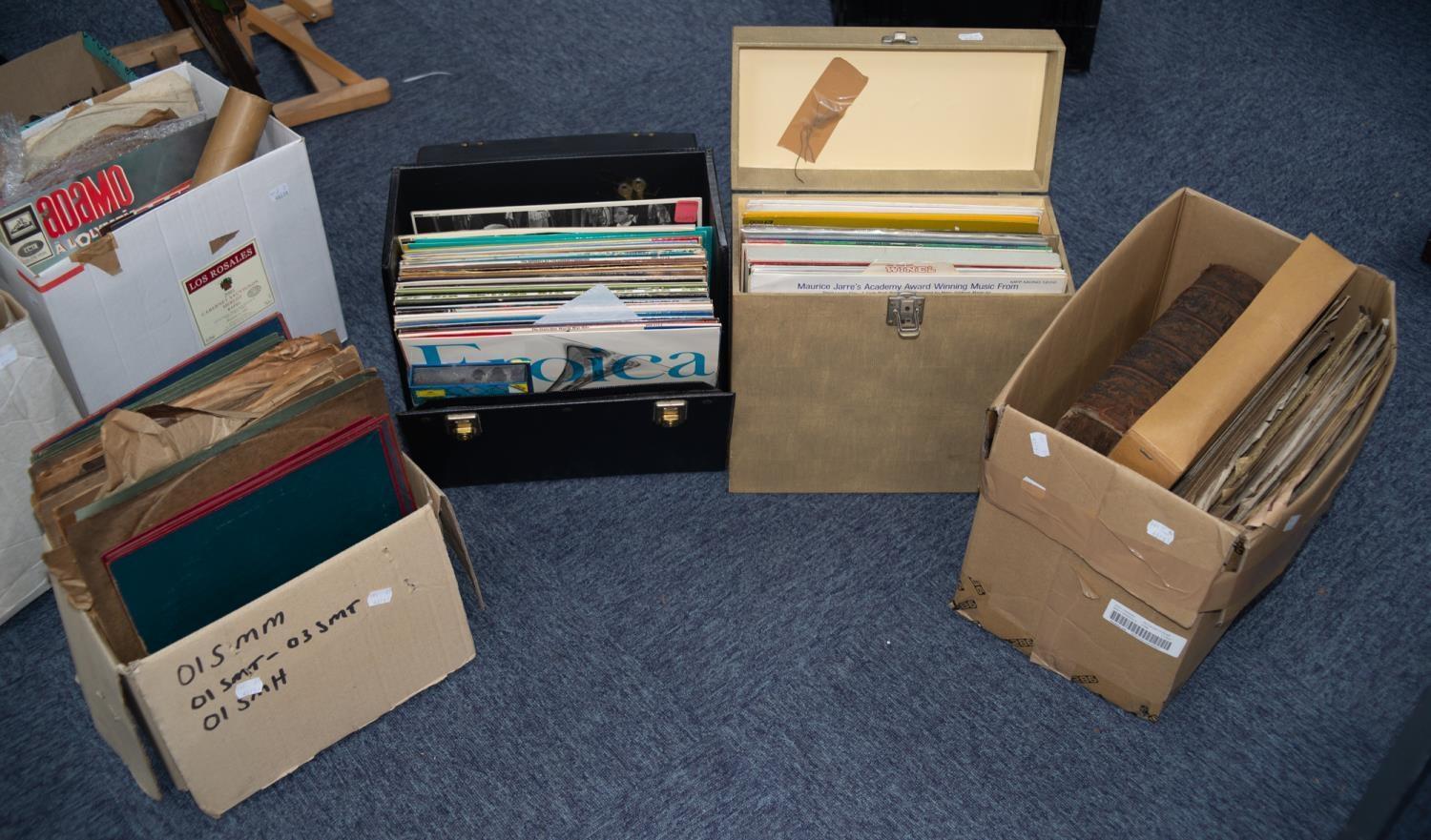A collection of 78rpm records, mixed genre including JAZZ, CLASSICAL etc. Various artists to