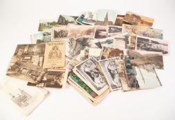 APPROX 100 EARLY TWENTIETH CENTURY LOOSE POSTCARDS mainly architectural and topographical,