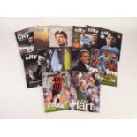 ELEVEN MANCHESTER CITY  PROGRAMMES - SEASON IN THE 2000's (11)