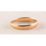 GENT'S 14K GOLD WEDDING RING, 1.6 gms, ring size T/U