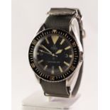 VERY RARE AND VERY EARLY BRITISH ARMY ISSUED OMEGA SEAMASTER 300 GENTLEMAN'S AUTOMATIC WRISTWATCH;