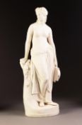 VICTORIAN COPELAND PARIAN PORCELAIN FIGURE after William Marshall R.A. (1813 - 1894) of 'Dancing