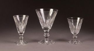 FIFTY TWO PIECE PART TABLE SERVICE OF WATERFORD 'EILEEN' STEMMED DRINKING GLASSES IN THREE SIZES,