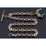 A 9ct fancy link Albert chain