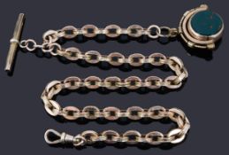 A 9ct fancy link Albert chain