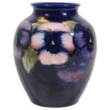 A Moorcroft pottery 'Pansy' pattern vase c.1930