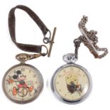 A 'Guinness Time' chrome plated keyless pocket watch; one other