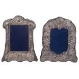 Two modern silver Edwardian style silver photograph frames