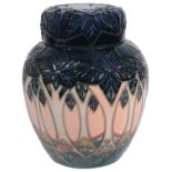 A modern Moorcroft pottery 'Cluny' pattern ginger jar and cover