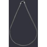 A Georg Jensen sterling silver double row snake chain necklace