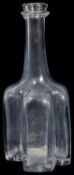 A George II cruciform small serving bottle or decanter c.1740