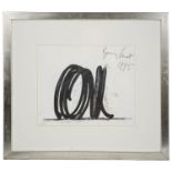 Bernar Venet (French, b.1941) 'Coiled line', lithograph, signed and dated 1995 in pencil