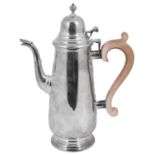 A modern George I style silver coffee pot