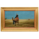 G. C. Post 'A Caravan Crossing the desert', oil on canvas, signed and dated 1905