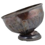 A George V silver trophy rose bowl