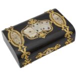 A Victorian coromandel playing card box