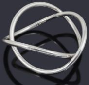 A Georg Jensen silver 'Infinity' bangle by Hans Hansen
