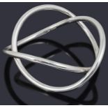 A Georg Jensen silver 'Infinity' bangle by Hans Hansen