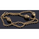 An attractive Victorian Etruscan style chain necklace