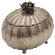 A late 19th century Austrian silver sugar or Etrog box