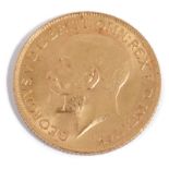 A George V full sovereign, 1912