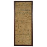 An early 18th century sampler