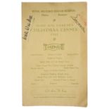 Duke of Windsor - Signed menu card RAF Station Hospital, Nassau 1944