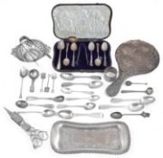 A small selection of Georgian and later silver