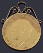 A George V full sovereign