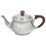 A George V silver teapot