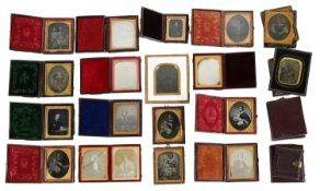 Mid 19th c daguerreotype and ambrotype photographs, Cornwall c.1860