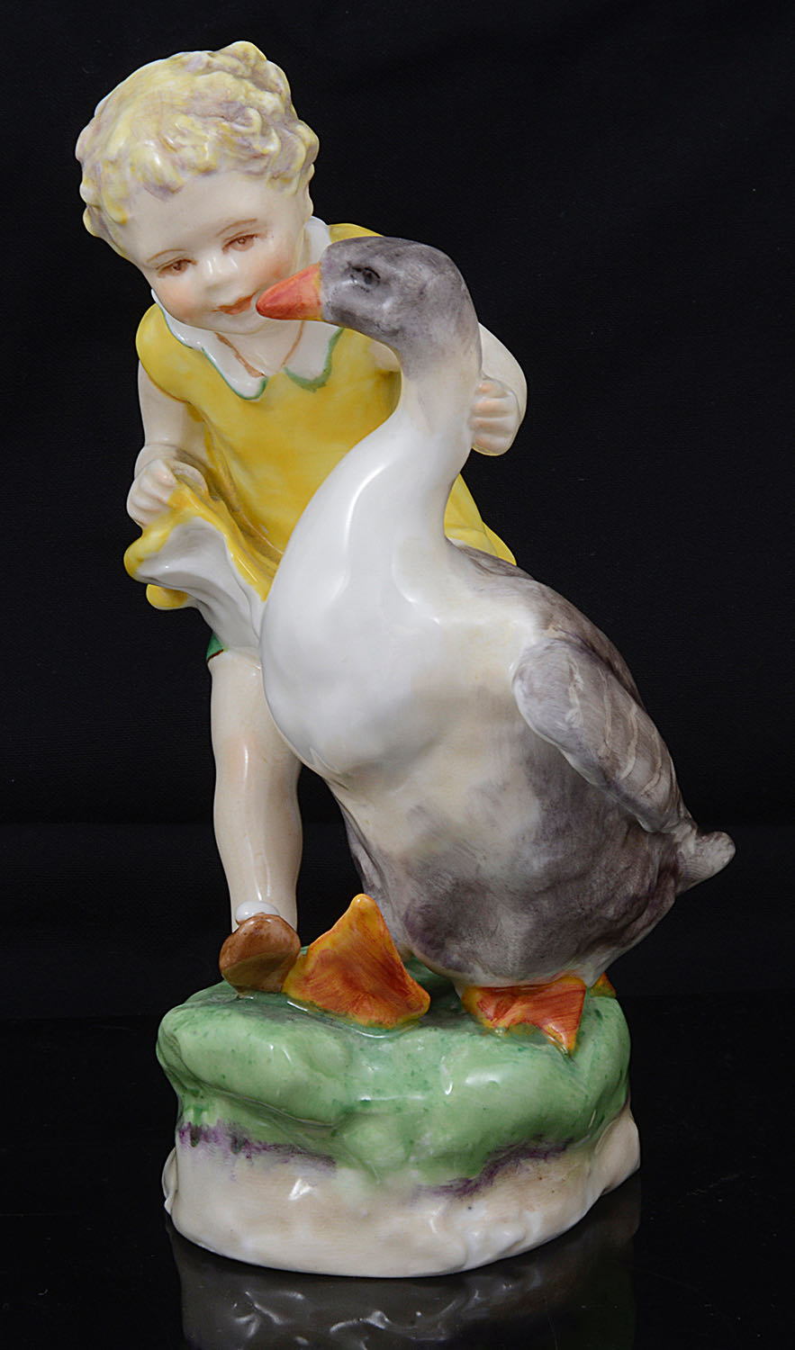 A first edition Royal Worcester figure, 'Goosie Goosie Gander'; others - Image 5 of 7