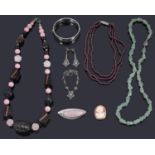 A collection of gemstone jewellery