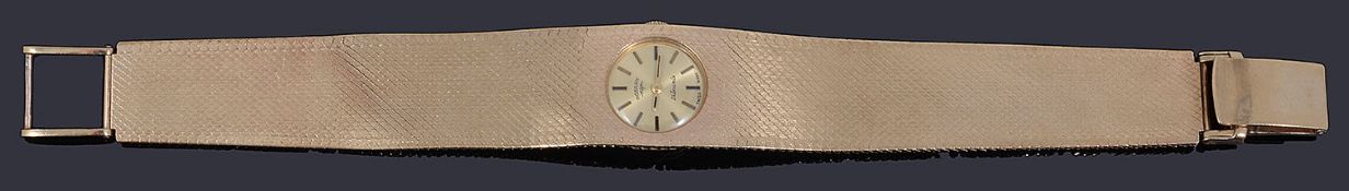 A 9ct gold ladies Rotary mechanical bracelet watch