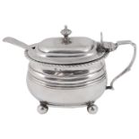 A late George III silver mustard pot