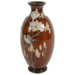 A Japanese Meiji period cloisonne vase