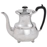 A George V silver coffee pot