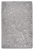 A Chinese export silver card case by Wang Hing