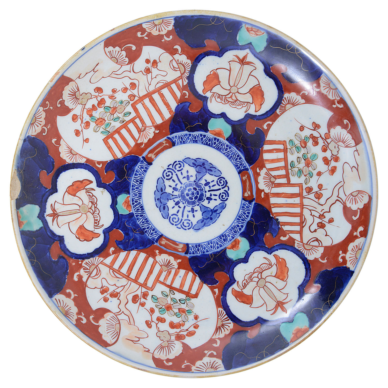 A pair of late 19th century Japanese Imari chargers and two others - Image 2 of 7