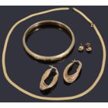 A collection of gold jewellery