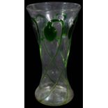 A Stuart and Sons Art Nouveau Tadpole glass vase
